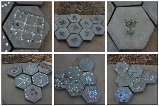Cute DIY stepping stones