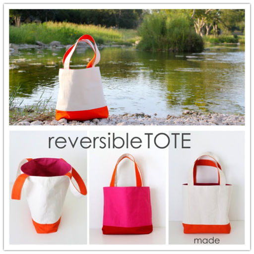 DIY reversible tote tutorial