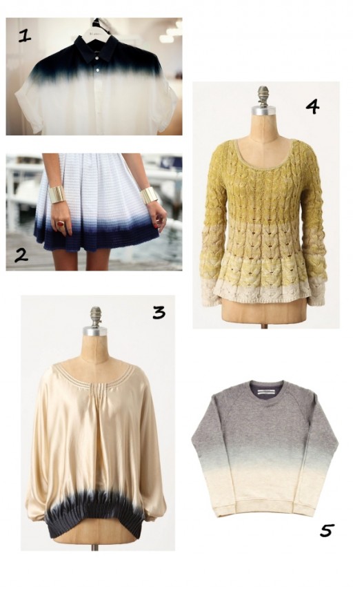 DIY sweater dip dye tutorial