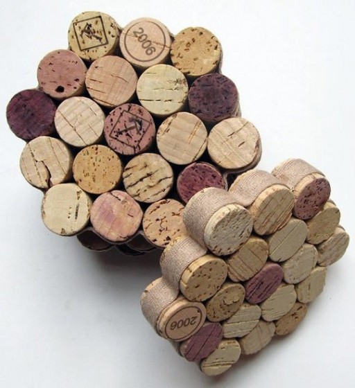 DIY wine cork coaster