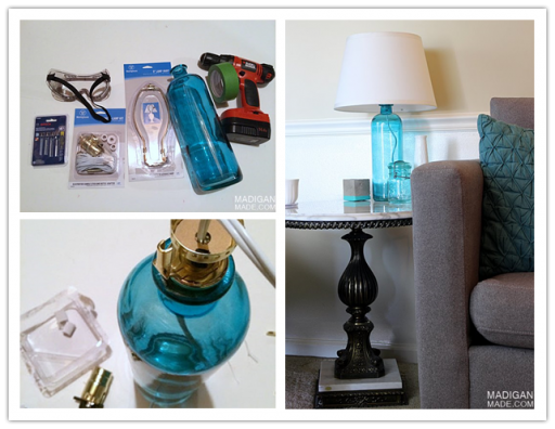 How to make DIY glass bottle lamp