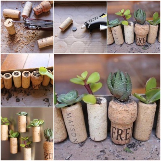 How to make Wine Cork Garden step by step DIY instructions thumb