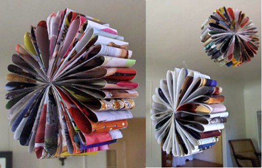 How to turn recycled catalogues into beautiful glower garlands