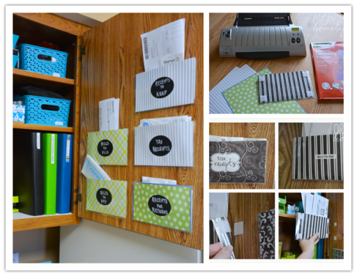 How to DIY cabinet door pocket organizer