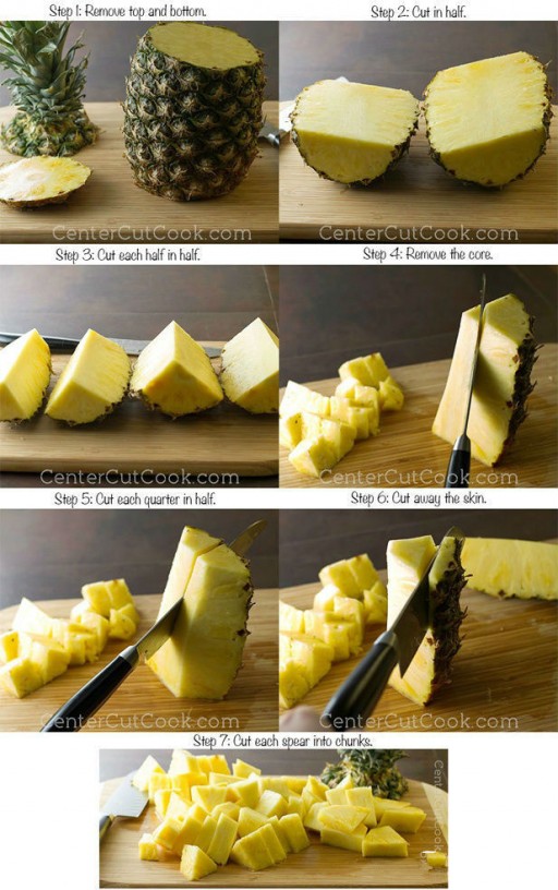 How to cut a pineapple