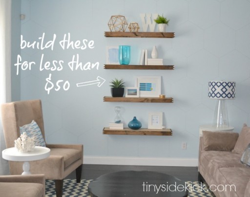 How to make DIY floating shelves