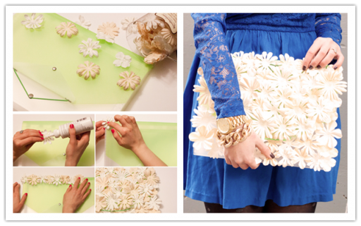 How to make DIY flower clutch