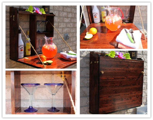 How to make DIY fold down outdoor bar