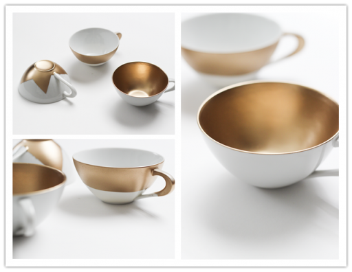How to make DIY metallic tea cups