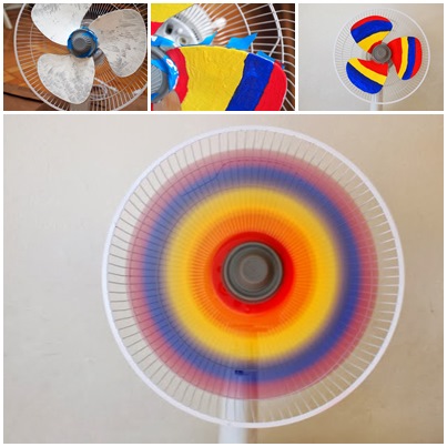 How to make DIY rainbow fan