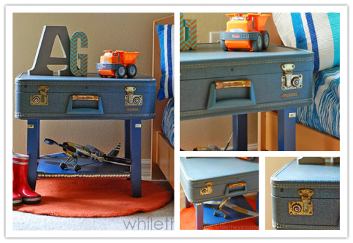 How to make DIY suitcase bedside table