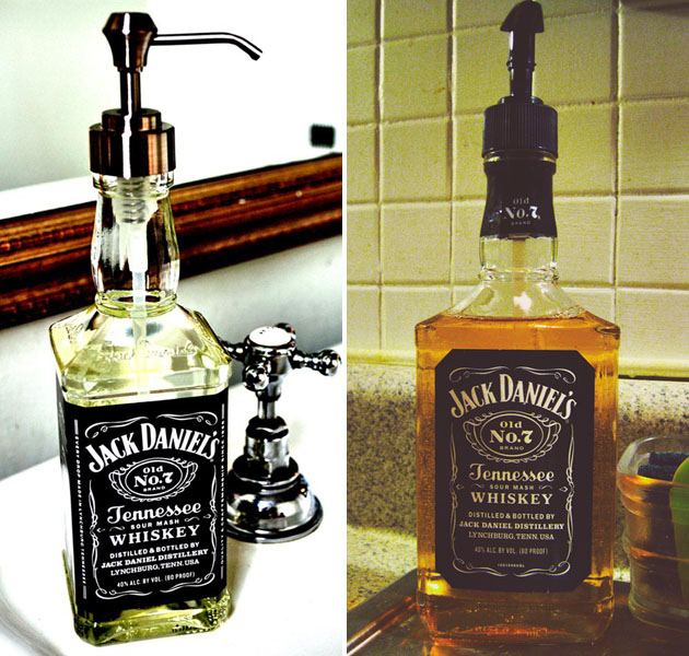 How to make DIY whiskey bottle soap dispenser DIY Tag
