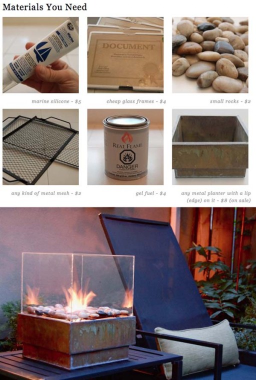 How to make a simple DIY firepit