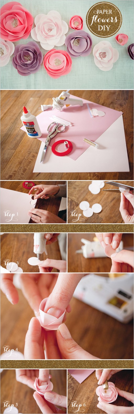 How to make beautiful DIY paper flowers 2