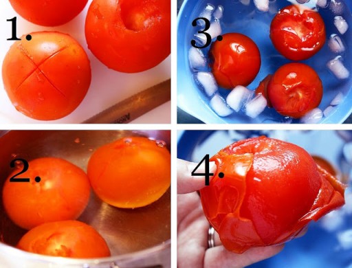 How to peel tomatoes easily