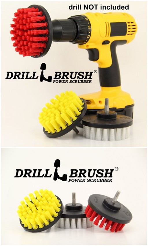 How to scrub bathroom like a boss with power drill brush 2