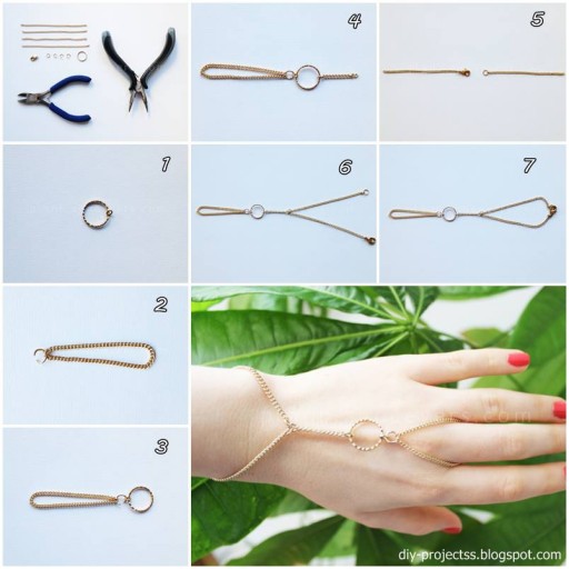 Beautiful DIY Ring Bracelet Tutorial