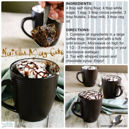 DIY Nutella Mug Cake Recipe