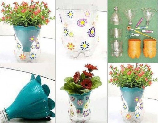 DIY Sub-irrigated Recycled Plastic Water Bottle Planters
