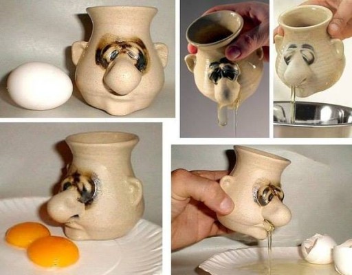 Funky Mr. Sniffles Egg Separator