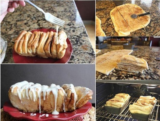 Homemade cinnamon pull-a-part bread recipe