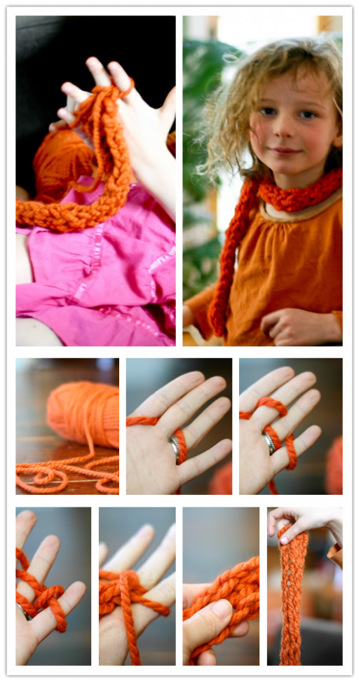 How To Do Finger Knitting DIY Tutorial