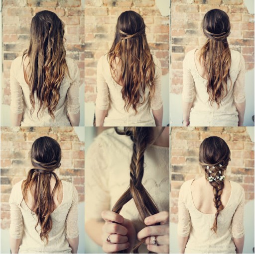 How To Do Flower Hair Braid Hairstyle Tutorial 1