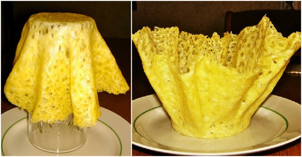 How To Make Edible Cheese Salad Bowls 3