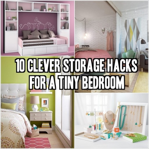 10 Clever Storage Hacks For A Tiny Bedroom