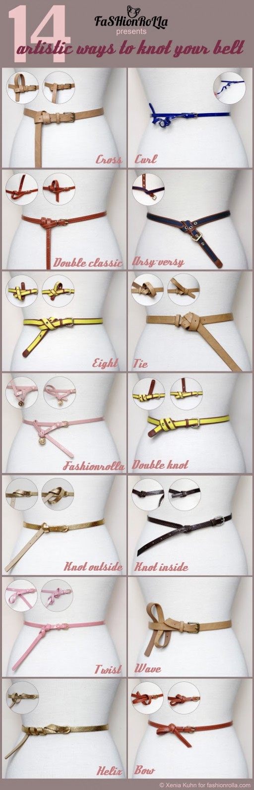14 Artistic Ways To Knot Your Belt That Every Girl Should Know
