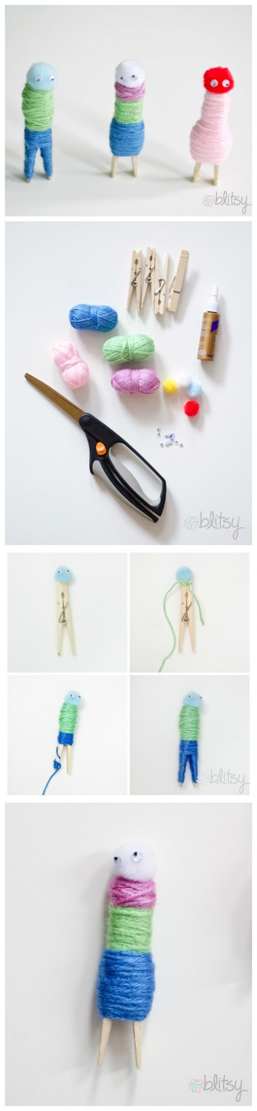 Adorable DIY Clothespin People Craft Tutorial 2