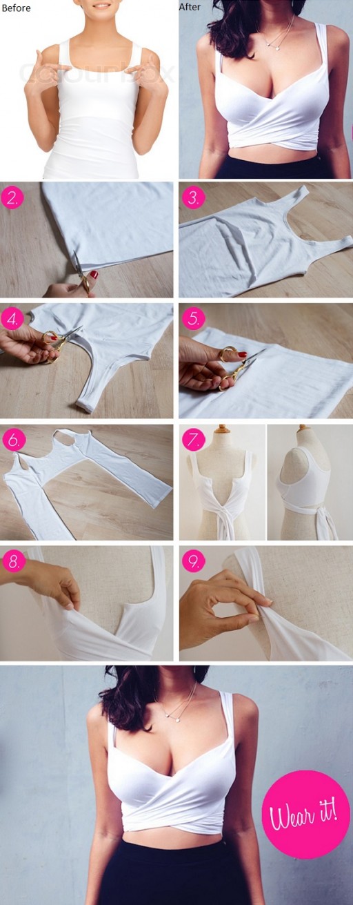 Balenciaga Inspired DIY Crop Top Tutorial 2