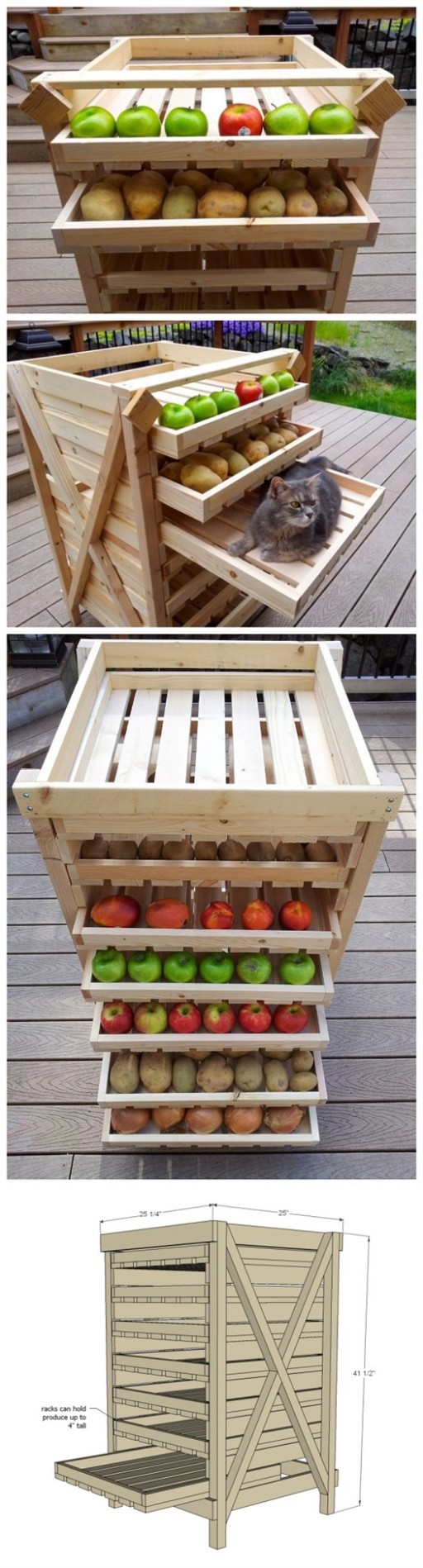 DIY Food Drying Storage Shelf 2