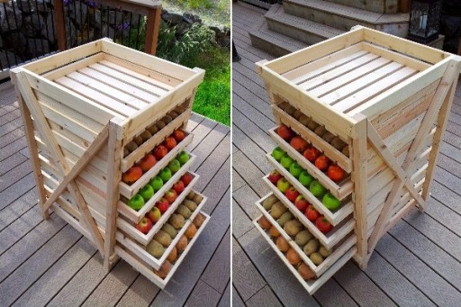 DIY Food Drying Storage Shelf