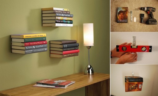 DIY Invisible Bookshelf... You Can Be A Magician!