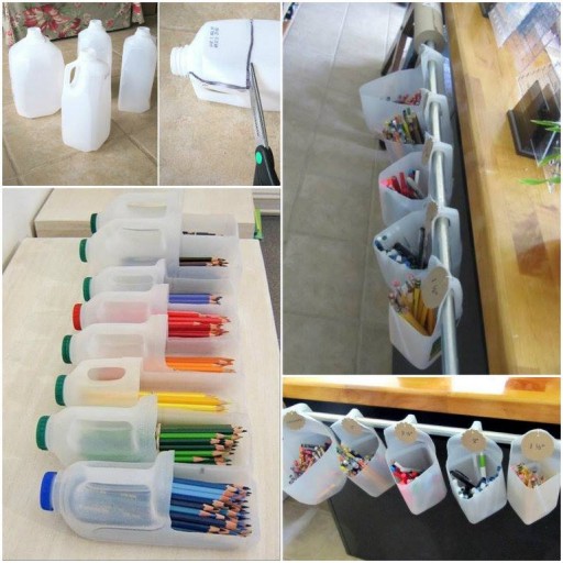 DIY Storage With Recycled Milk Cartons