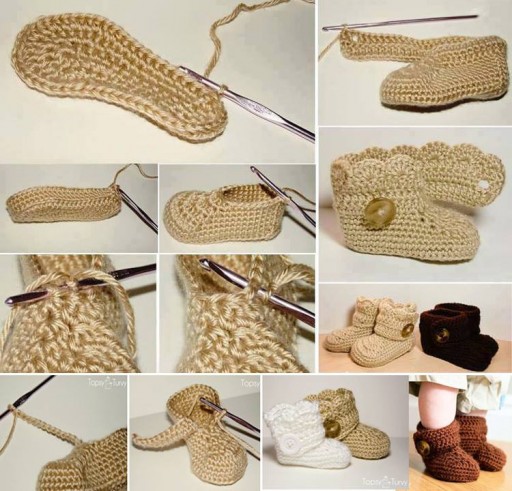 How To Crochet Lovely Baby Booties