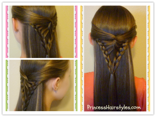 How To Do Half Up Hairstyle - Arrowhead Braid Tutorial