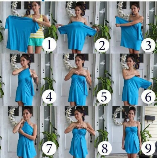 How To Turn A Men's Tee Shirt Into A Cute Dress