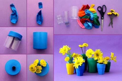 Simple & Pretty DIY Ballon Bud Vases Tutotiral