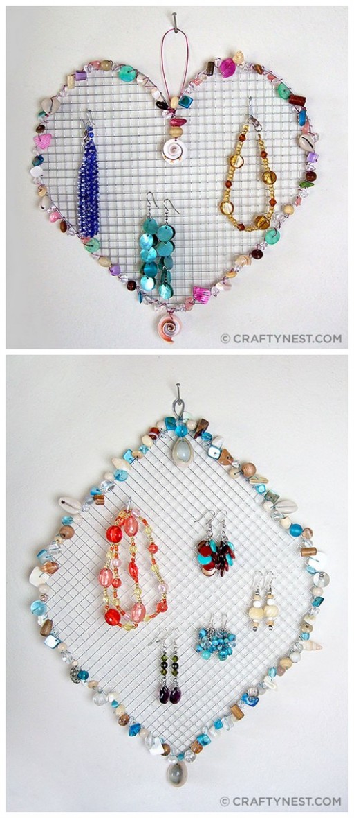 Wire Mesh Bead Jewelry Holders DIY Tutorial 2