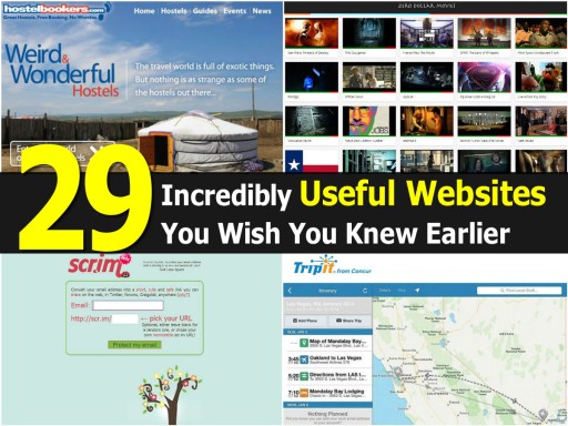 29 Incredibly Useful Websites You Wish To Have Known Earlier