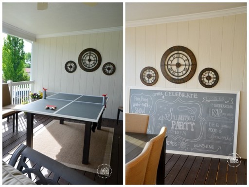 DIY Chalkboard Ping Pong Table Instructions