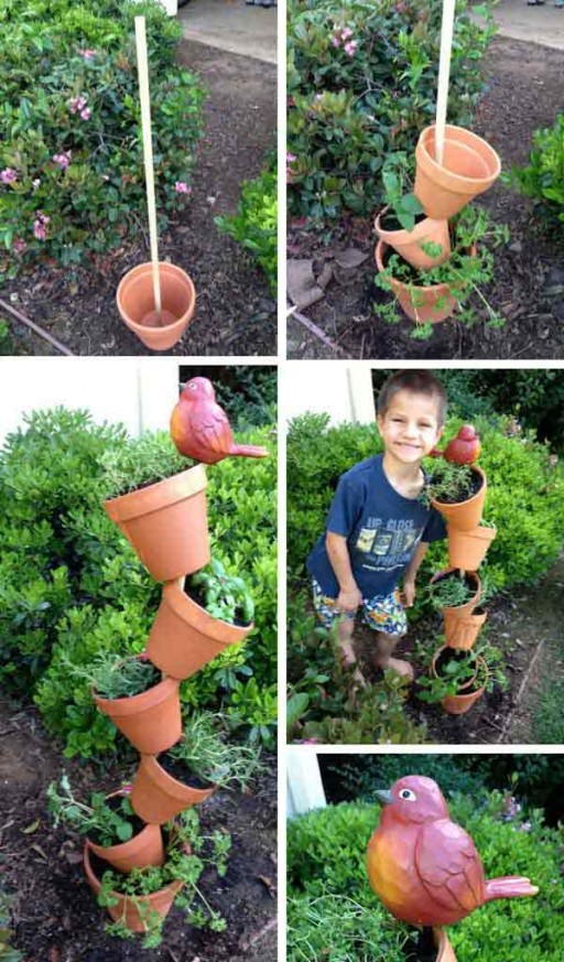 DIY Topsy Turvey Herb Garden Tutorial