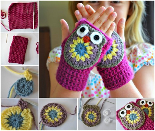 How To Crochet Adorable DIY Owl Mittens