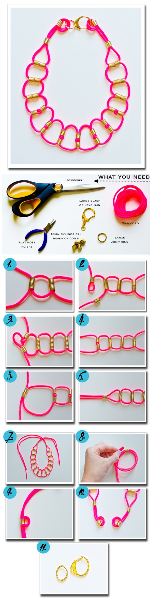 How To Make DIY Neon Paracord Necklace DIY Tag
