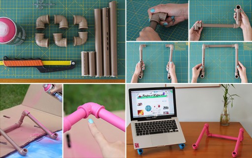 How To Make DIY PVC Pipe Laptop Stand
