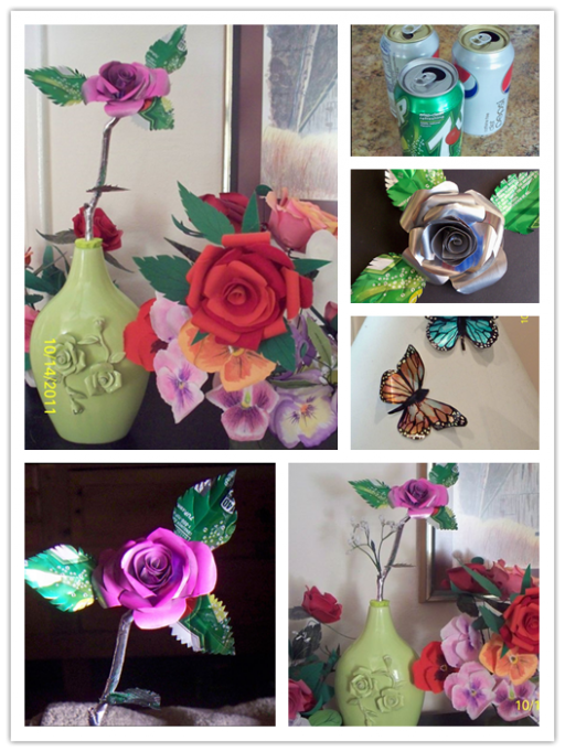 How To Make Roses From Recycled Soft Drink Cans 1