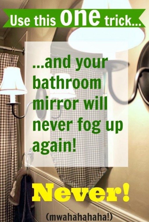 How To Use This Trick To Keep Your Bathroom Mirror Fog Free