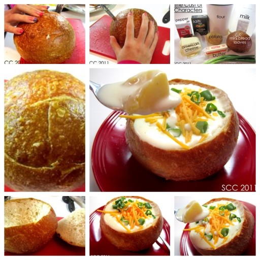 Yummy DIY Cheese Potato Soup In A Bread Bowl Recipe